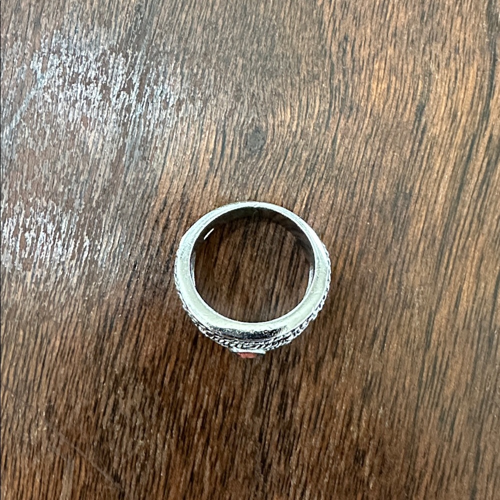 Brighton.  Red, garnet, wide cigar band. Size 8 - Picture 3 of 10